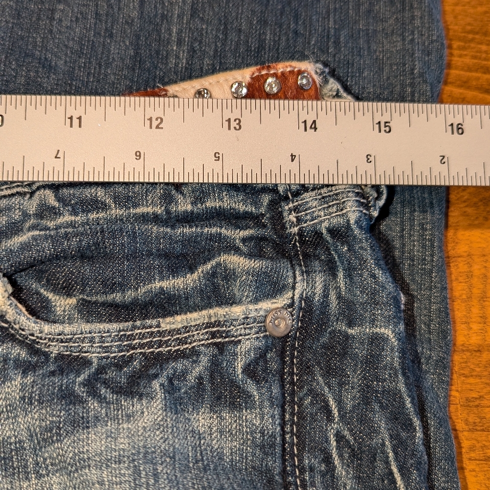 Miss Me Women's Boot Cut Jeans in Faded Blue - Picture 14 of 16